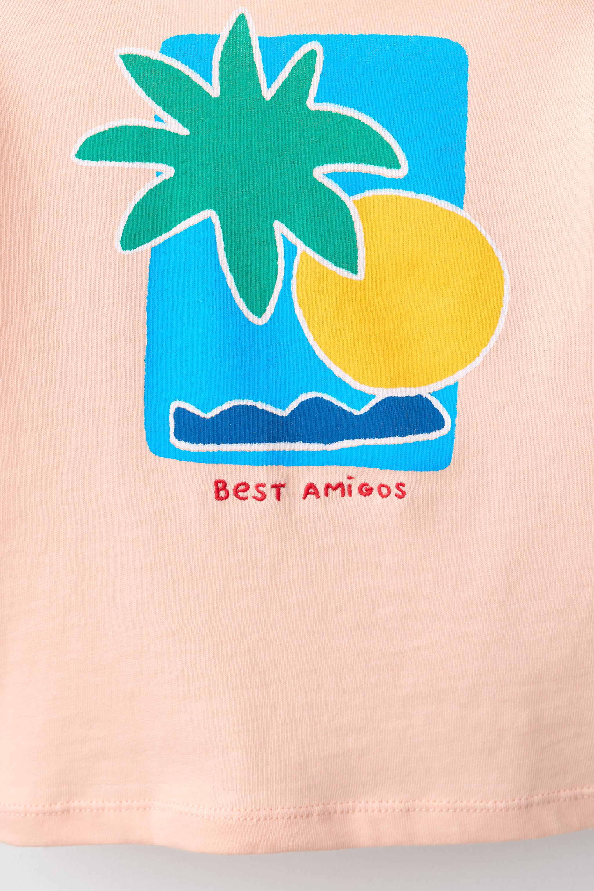PALM TREE PRINT T-SHIRT